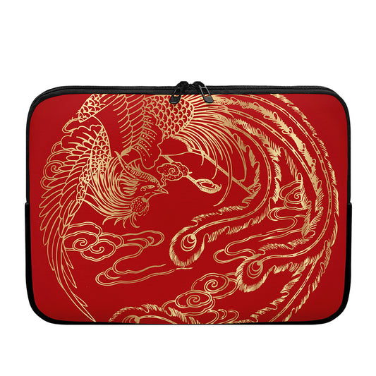 Chinese Phoenix Print Laptop Sleeve