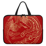Chinese Phoenix Print Laptop Sleeve With Handle