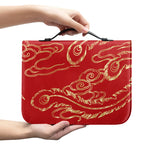 Chinese Phoenix Print Leather Bible Cover