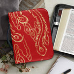 Chinese Phoenix Print Leather Bible Cover