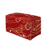 Chinese Phoenix Print Leather Tissue Box Cover