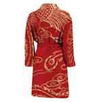 Chinese Phoenix Print Men's Bathrobe