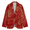 Chinese Phoenix Print Men's Blazer