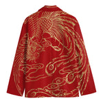 Chinese Phoenix Print Men's Blazer