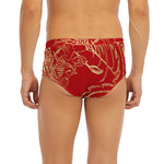 Chinese Phoenix Print Men's Briefs
