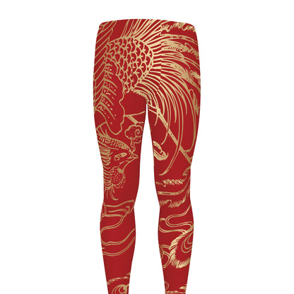 Chinese Phoenix Print Men's leggings