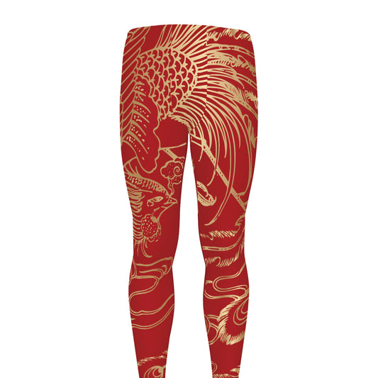 Chinese Phoenix Print Men's leggings