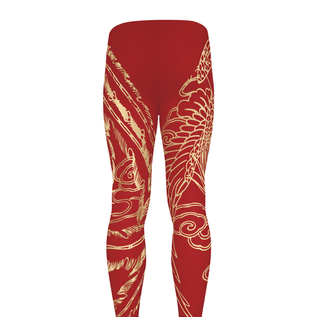 Chinese Phoenix Print Men's leggings