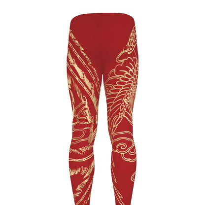 Chinese Phoenix Print Men's leggings
