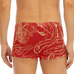 Chinese Phoenix Print Men's Short Boxer Briefs