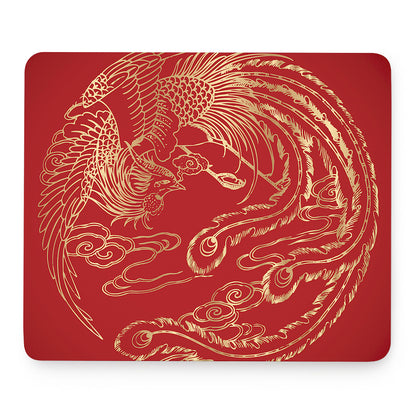 Chinese Phoenix Print Mouse Pad