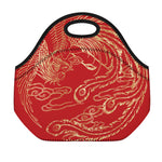Chinese Phoenix Print Neoprene Lunch Bag