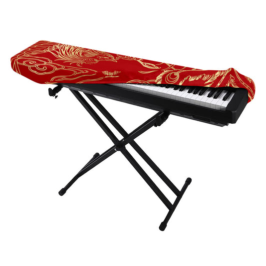 Chinese Phoenix Print Piano Keyboard Cover