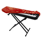 Chinese Phoenix Print Piano Keyboard Cover