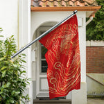 Chinese Phoenix Print Polyester Flag