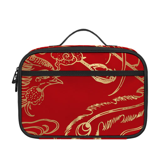 Chinese Phoenix Print Portable Lunch Bag
