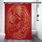 Chinese Phoenix Print Premium Shower Curtain