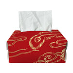 Chinese Phoenix Print Rectangle Tissue Box Cover