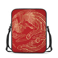 Chinese Phoenix Print Rectangular Crossbody Bag