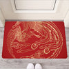 Chinese Phoenix Print Rubber Doormat
