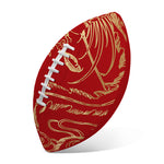 Chinese Phoenix Print Rugby Ball