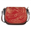 Chinese Phoenix Print Saddle Bag