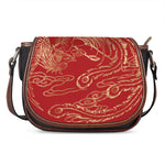 Chinese Phoenix Print Saddle Bag