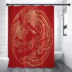 Chinese Phoenix Print Shower Curtain