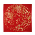 Chinese Phoenix Print Silk Bandana