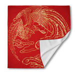 Chinese Phoenix Print Silk Bandana