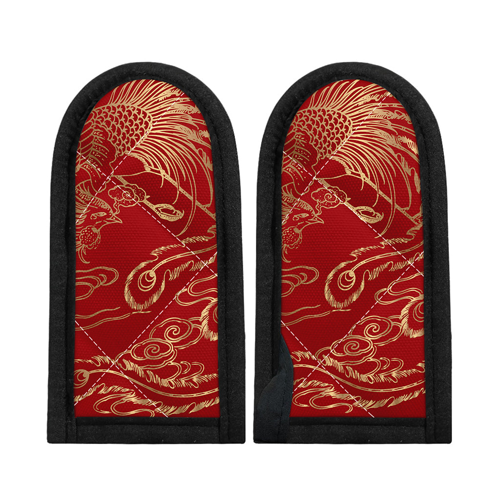 Chinese Phoenix Print Skillet Handle Cover