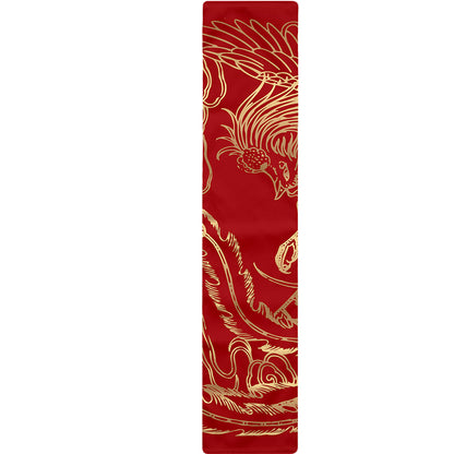 Chinese Phoenix Print Table Runner