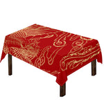 Chinese Phoenix Print Tablecloth