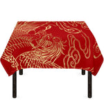 Chinese Phoenix Print Tablecloth