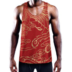 Chinese Phoenix Print Training Tank Top
