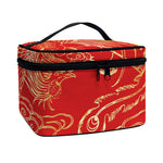 Chinese Phoenix Print Travel Makeup Bag