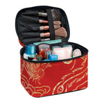 Chinese Phoenix Print Travel Makeup Bag