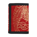 Chinese Phoenix Print Trifold Wallet