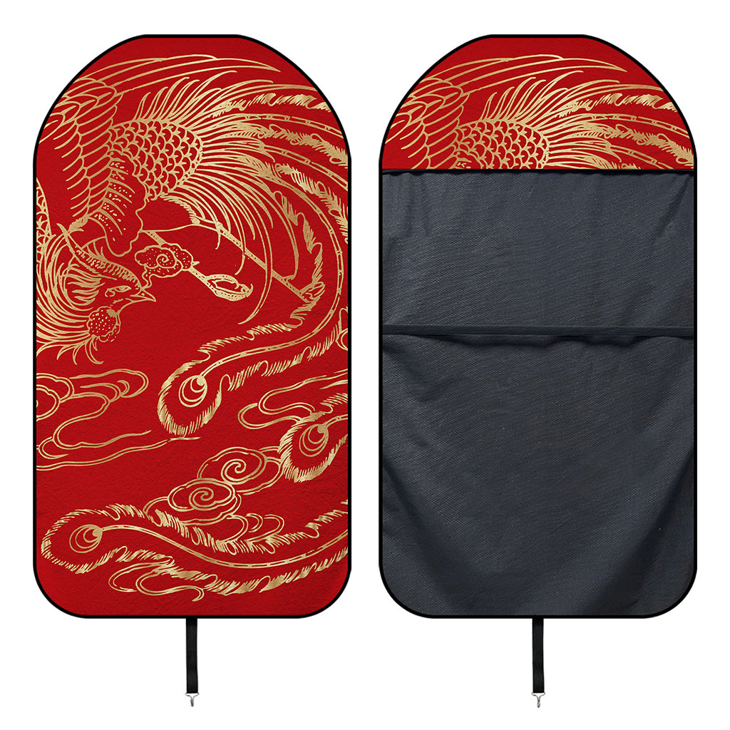 Chinese Phoenix Print Waterproof Car Seat Cover