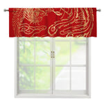 Chinese Phoenix Print Window Valance