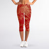 Chinese Phoenix Print Women's Capri Leggings