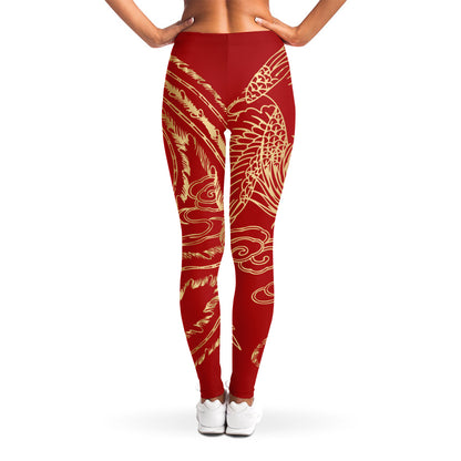 Chinese Phoenix Print Women's Leggings