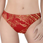 Chinese Phoenix Print Women's Thong
