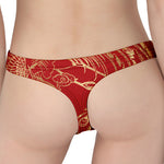 Chinese Phoenix Print Women's Thong