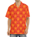 Chinese Prosperity Symbol Pattern Print Aloha Shirt