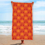 Chinese Prosperity Symbol Pattern Print Beach Towel