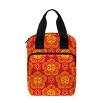 Chinese Prosperity Symbol Pattern Print Bible Tote Bag