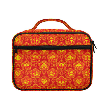 Chinese Prosperity Symbol Pattern Print Briefcase Bible Bag
