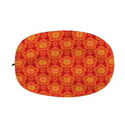 Chinese Prosperity Symbol Pattern Print Car Side Mirror Covers