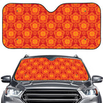Chinese Prosperity Symbol Pattern Print Car Windshield Sun Shade